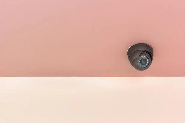 Modern Security Camera Indoor Concrete Wall — Stock Photo, Image