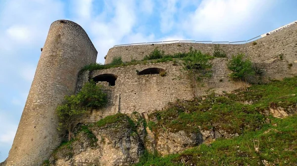 Château Hohennneuffen Ruine Médiévale Des Chevaliers Frontière Des Montagnes Souabes — Photo