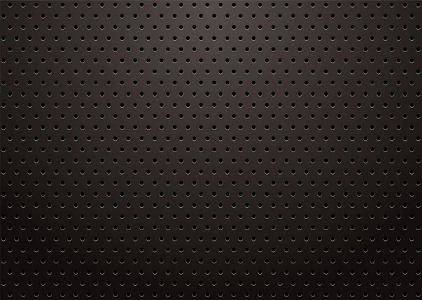 パンチホール付きブラックメタルグリル抽象的な背景 — ストック写真