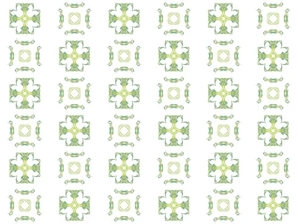 Textura Vykreslením Abstraktní Fraktální Zelený Vzor — Stock fotografie