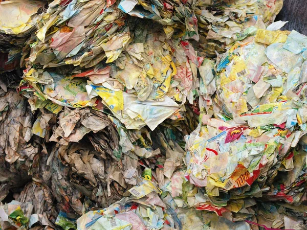 Indústria Limpa Verde Reciclagem Papel Cartão Uma Fábrica — Fotografia de Stock