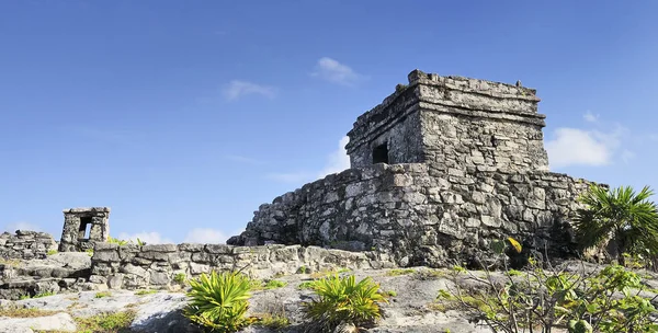 Ruínas Arqueológicas Famosas Tulum México Verão — Fotografia de Stock