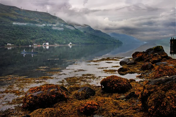 Loch Long Lago Marino Que Extiende Hacia Interior Hasta Ciudad —  Fotos de Stock