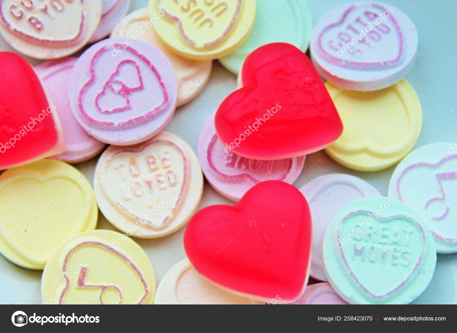 Loveheart Jelly Love Hearts Candy Sweets Stock Photo C Yayimages
