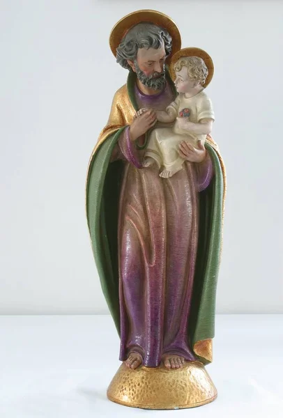 San Giuseppe Con Bambino Gesù — Foto Stock
