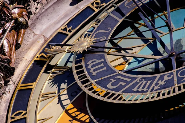 Praga Orologio Astronomico Nel Centro Storico — Foto Stock