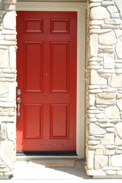 Primer Plano Entrada Una Casa Nueva — Foto de Stock