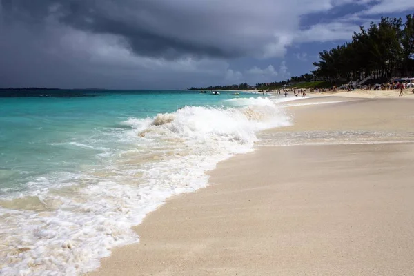 Hermosa Playa Arena Caribe Bahamas — Foto de Stock