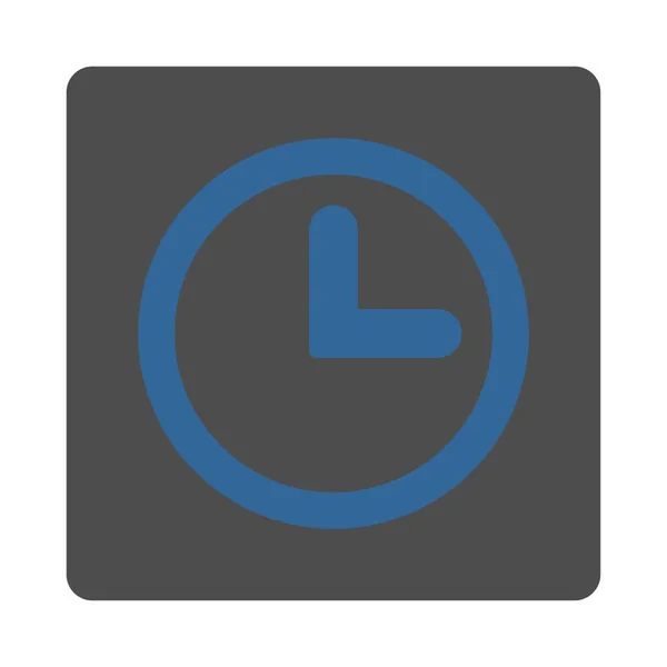 Ícone Relógio Primitive Buttons Overcolor Set Este Botão Plano Quadrado — Fotografia de Stock