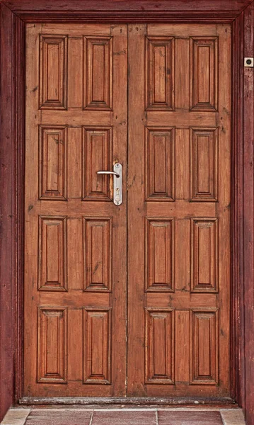 Old wood door - entrance to the building