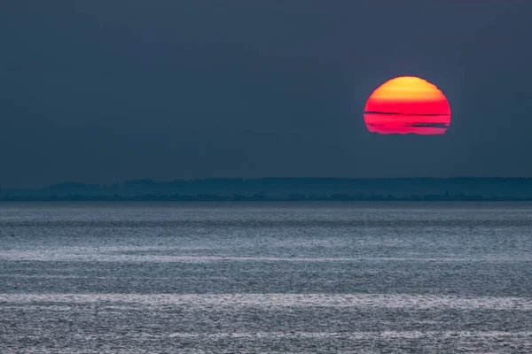 Magnifique Coucher Soleil Vue Arrière Plan — Photo