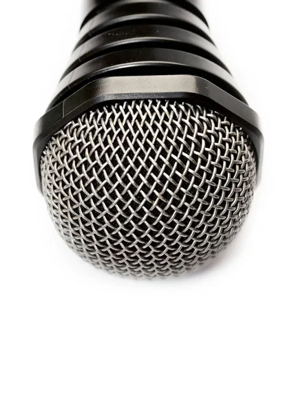 Microphone Isolé Sur Blanc — Photo