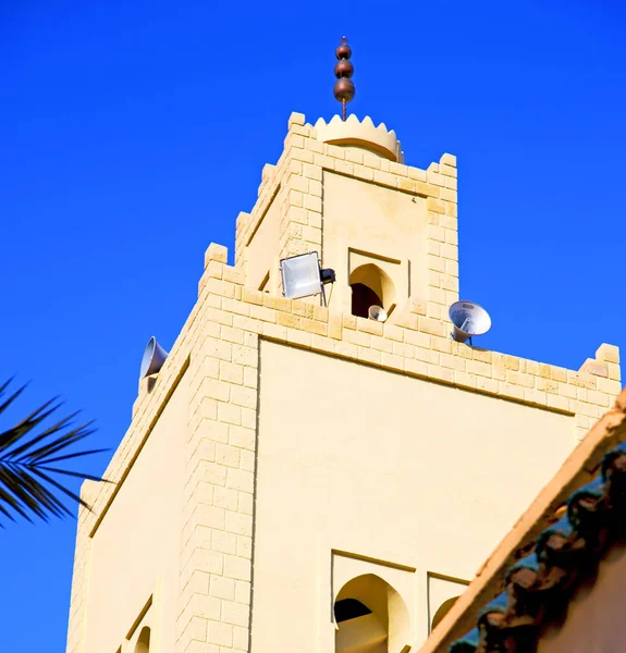 Símbolo Historia Marruecos África Minarete Religión Cielo Azul — Foto de Stock
