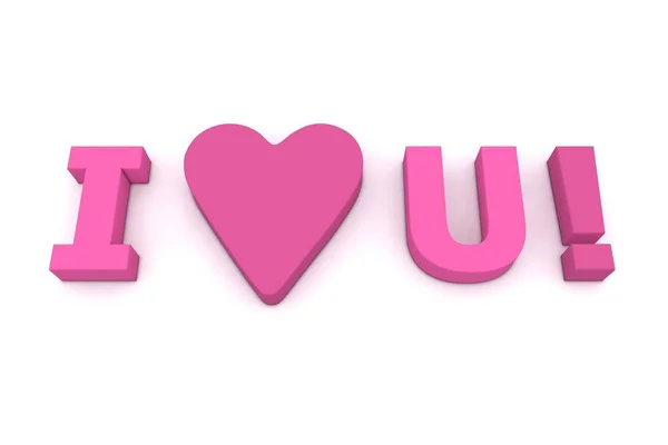 Ord Jag Älskar Dig Olika Nyanser Rosa Och Lila Ordet — Stockfoto