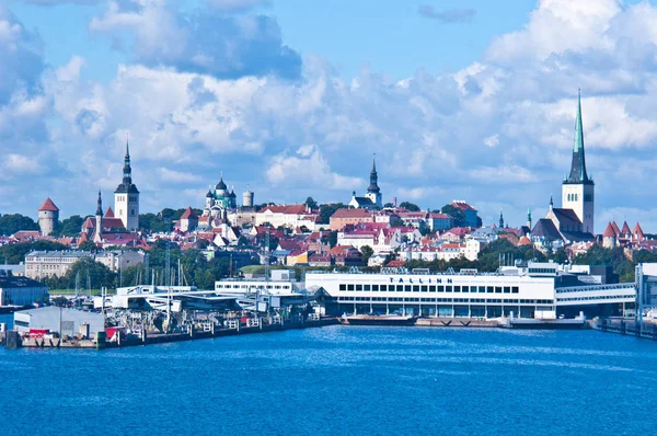 Visa Stadsbilden Tallinn Från Havet — Stockfoto