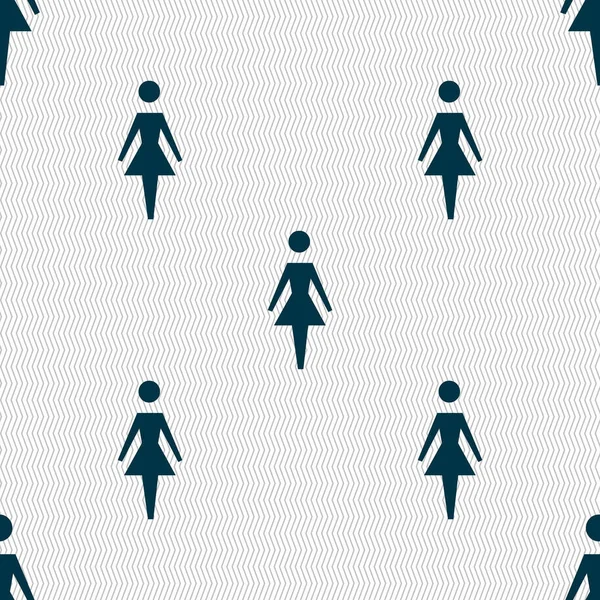 Icono Signo Femenino Mujer Símbolo Humano Baño Mujeres Fondo Abstracto — Foto de Stock