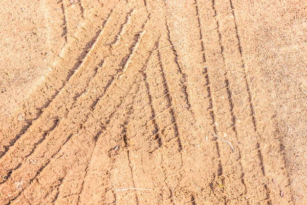 Traces Pneus Sur Sable — Photo