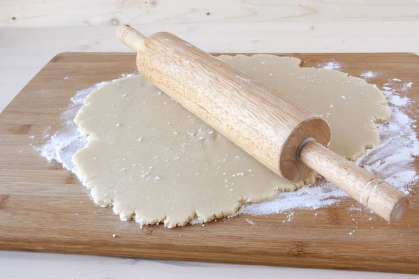 Sugar Cookie Dough Being Prepared Baking — Stock Photo, Image