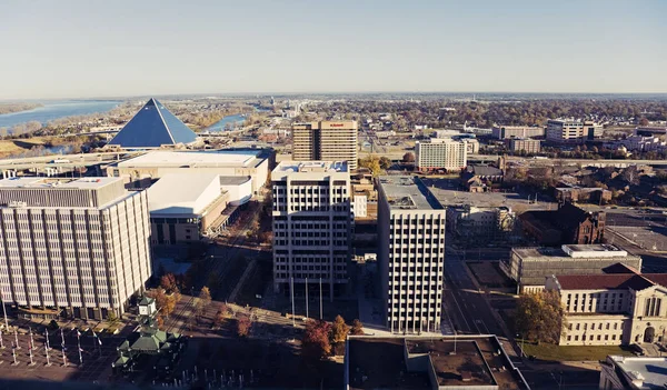 Memphis Tennessee Noviembre 2011 Vista Ángulo Alto Del Centro Memphis — Foto de Stock