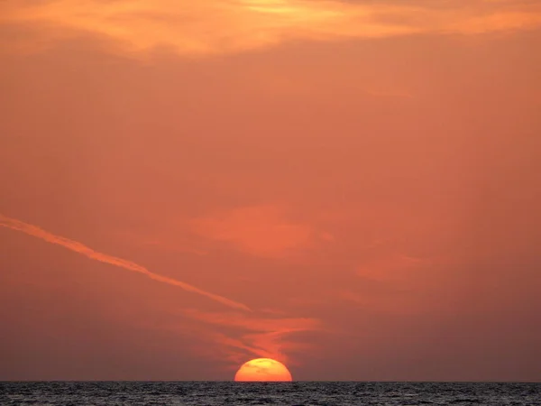Zonsondergang Zee — Stockfoto