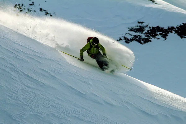 Freeride Montanhas Selvagens Kamchatka Abril 2013 — Fotografia de Stock