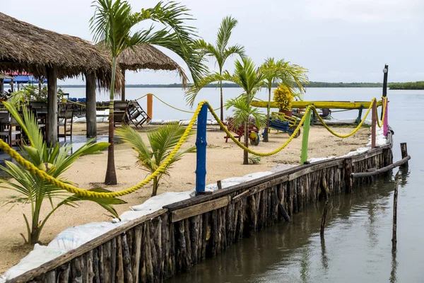 Terraza Restaurante Con Muelle — Foto de Stock