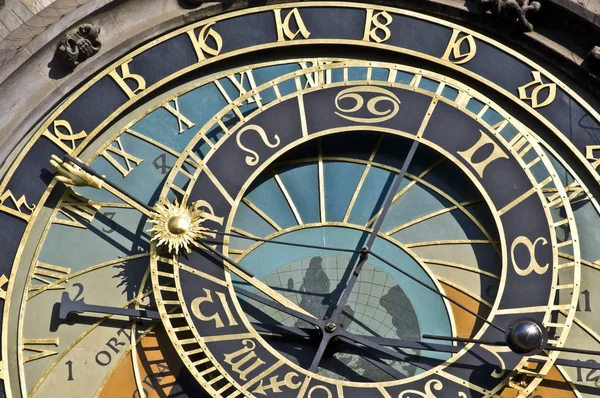 Detalle Del Famoso Reloj Astronómico Praga — Foto de Stock