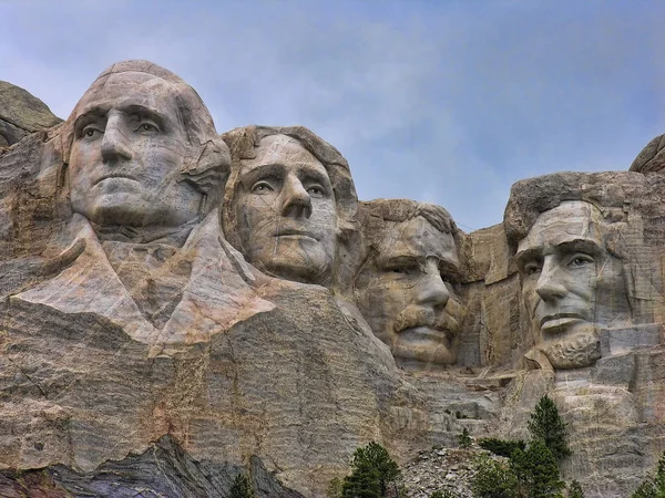 Detail Mount Rushmore Jižní Dakota Srpen 2005 — Stock fotografie