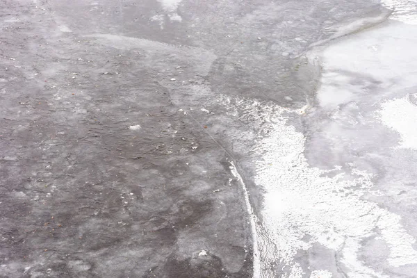 얼어붙은 얼음의 텍스처입니다 겨울에 — 스톡 사진