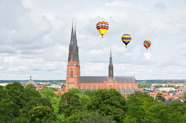 Slavná Katedrála Uppsala Švédsku Uppsala — Stock fotografie