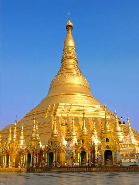 Shwedagon Pagode Beroemde Heilige Plaats Toeristische Attractie Landmark Yangon Myanmar — Stockfoto