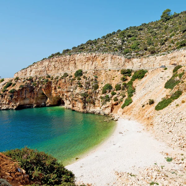 Thurkey Antalya Lykien Vatten Alldeles Klippor Och Himlen Nära Naturen — Stockfoto