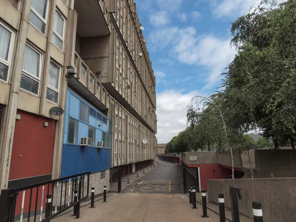 Londres Inglaterra Reino Unido Marzo 2009 Urbanización Robin Hood Gardens — Foto de Stock