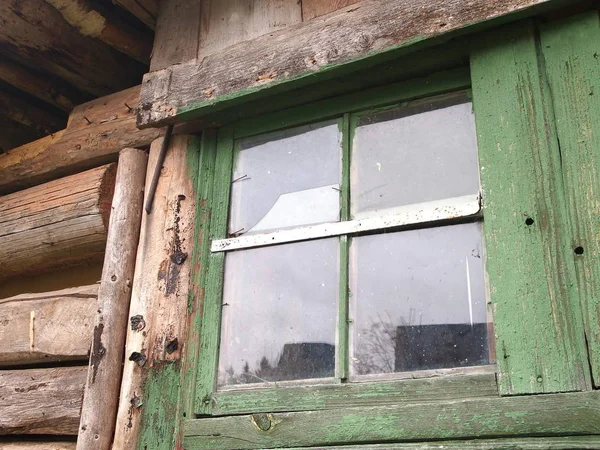 window in the old utility room