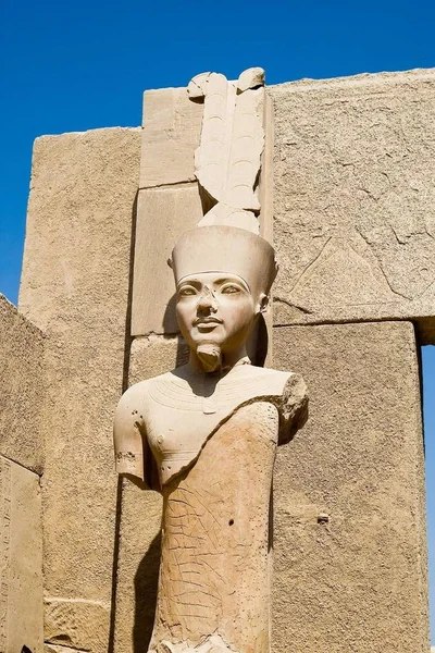 Statue Karnak Tempel Luxor Ägypten — Stockfoto
