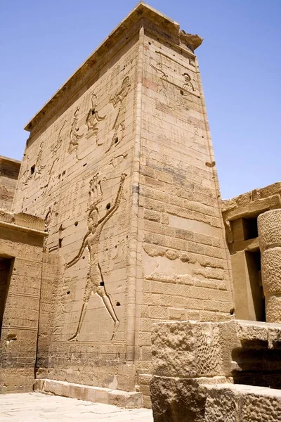 Imagem Templo Philae Perto Assuão Egito — Fotografia de Stock