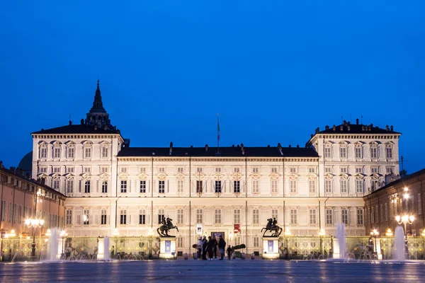 Torino Királyi Palota Vagy Palazzo Reale Egy Palota Torinóban Észak — Stock Fotó