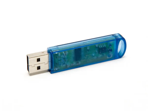 Usb Hardwarový Klíč Ochranný Klíč Bílém Pozadí — Stock fotografie