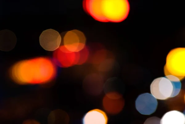 Lumière Fond Abstraite Des Vacances Dans Nuit — Photo