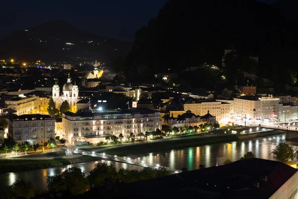 Salzburg Austria Schöner Blick Auf Die Historische Stadt Salzburger Land — Stockfoto