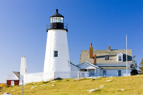 Lighthouse Pemaquid Point Light Maine Estados Unidos — Foto de Stock