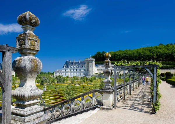 Zamek Villandry Ogrodu Indre Loire Centrum Francja — Zdjęcie stockowe