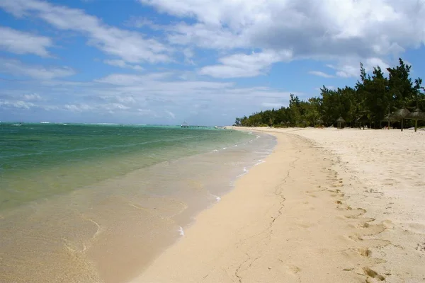 Una Playa Exótica Mauricio Que Trae Calma Felicidad — Foto de Stock