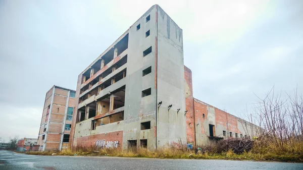 Ruinas Una Fábrica Industrial Muy Contaminada Lugar Era Conocido Como — Foto de Stock