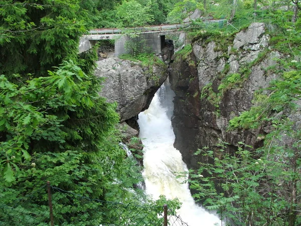 Vue Panoramique Cascade Étonnante — Photo