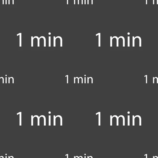 Minuten Zeichen Symbol Nahtloses Muster Auf Grauem Hintergrund Illustration — Stockfoto