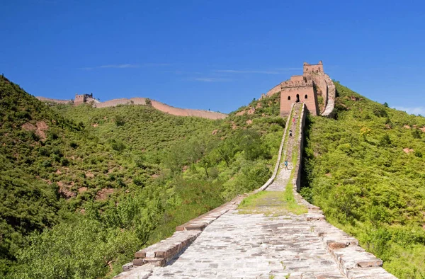 Gran Muralla China Entre Jinshanling Simatai — Foto de Stock