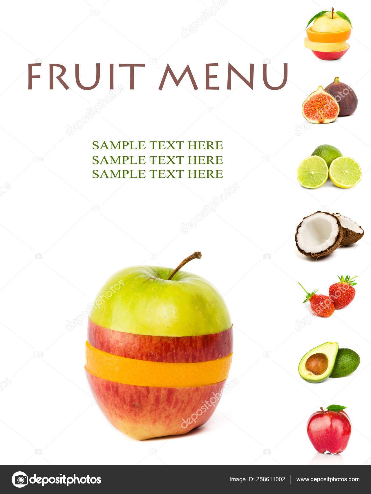 Fruit Menu Close Stock Photo by ©YAYImages 258611002