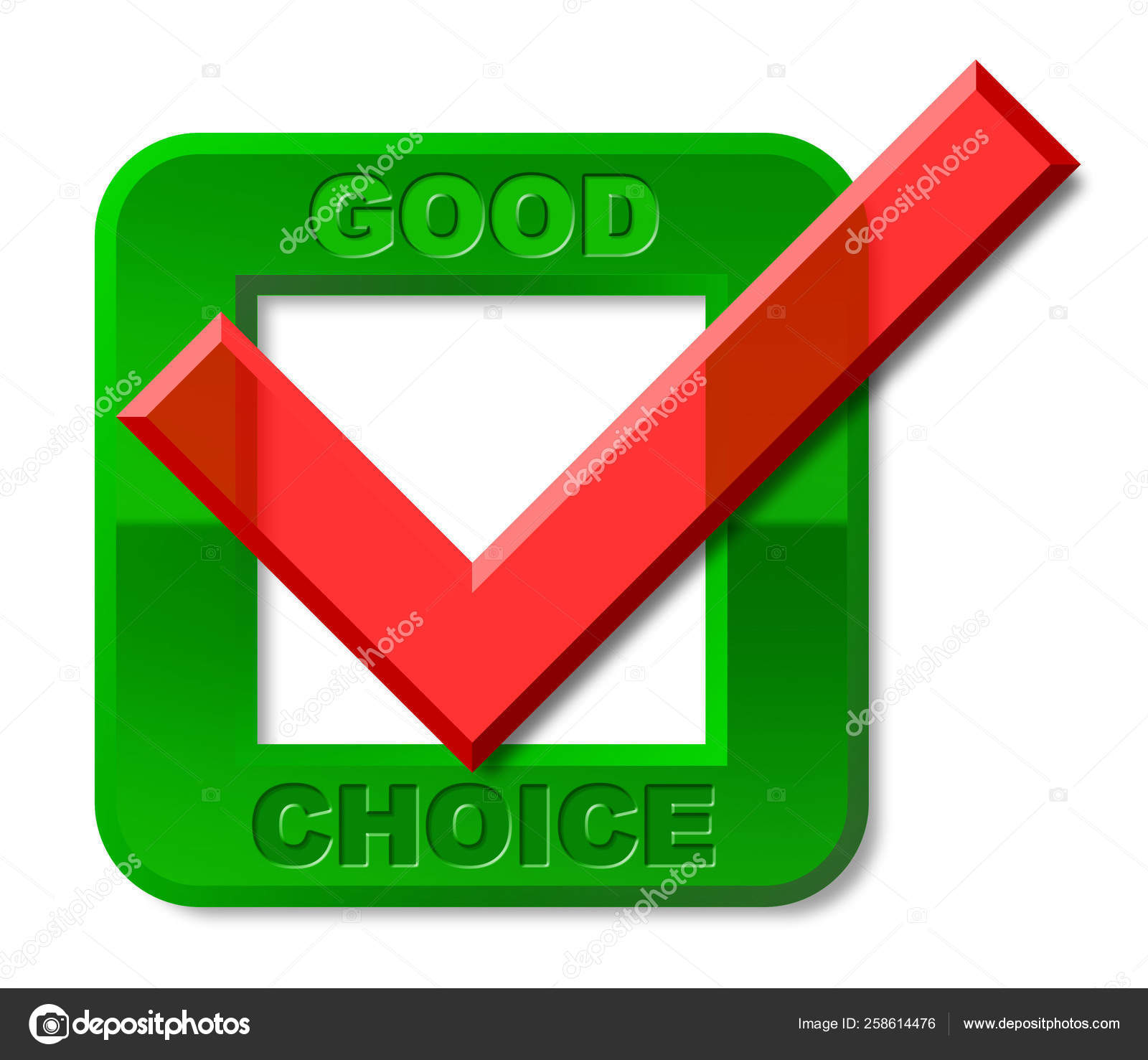 Goog Choice Tick Meaning First Rate Admirable Stock Photo by ©YAYImages