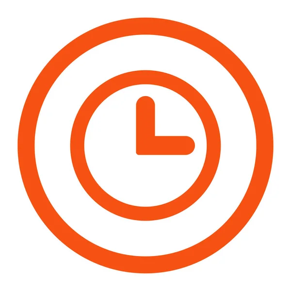 Ícone Relógio Raster Este Símbolo Liso Arredondado Desenhado Com Cor — Fotografia de Stock